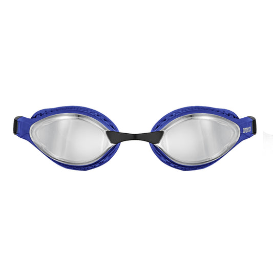 Arena Air Speed Mirror Racing Silver Blue Men's Swimming Goggles Alternate 1