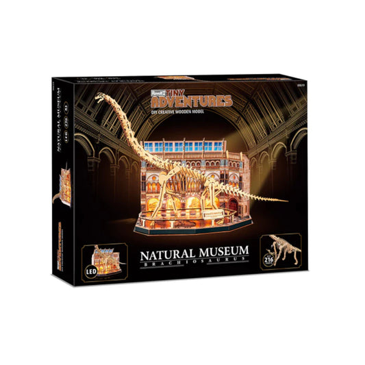 Revell Natural Museum Brachiosaurus Skeleton Tiny Adventures DIY Creative 3D Puzzle 00619 Alternate 1