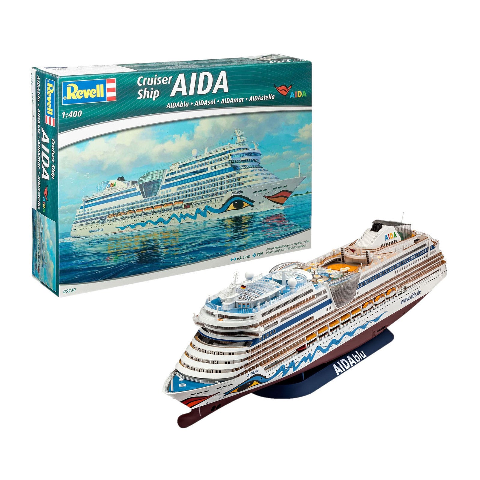 Revell Cruise Ship AIDA AIDAblu sol mar or stella 1:400 Warship