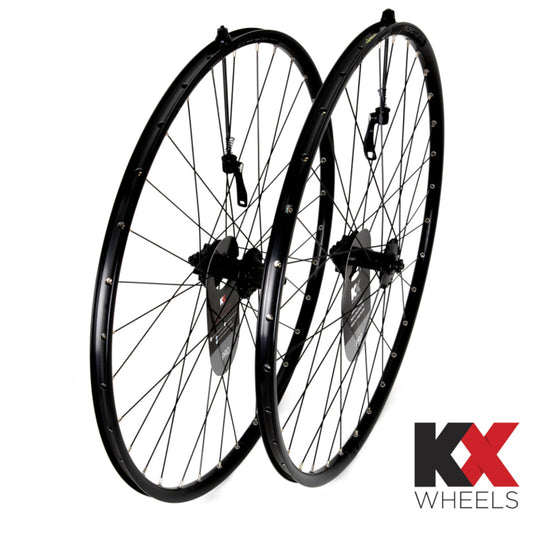 KX Wheels Pro Hybrid Disc Sealed Bearing 10-11 Speed 700c Bike Wheel Set Alternate 1
