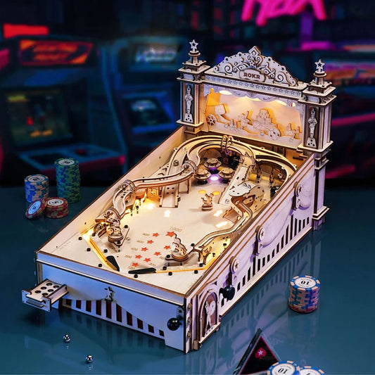 ROKR 3D Pinball Machine EG01 3D Puzzle Alternate 1