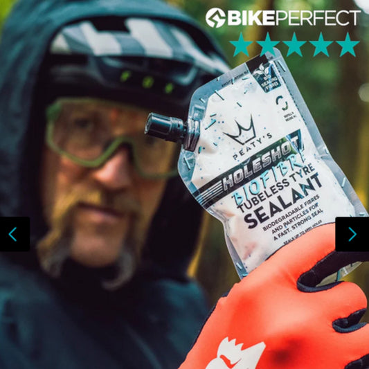 Peaty's Holeshot BioFibre Tubeless Tyre Sealant 120ml Trail Pouch