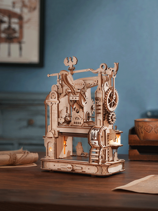 ROKR Classic Printing Press LK602 3D Puzzle Alternate 1