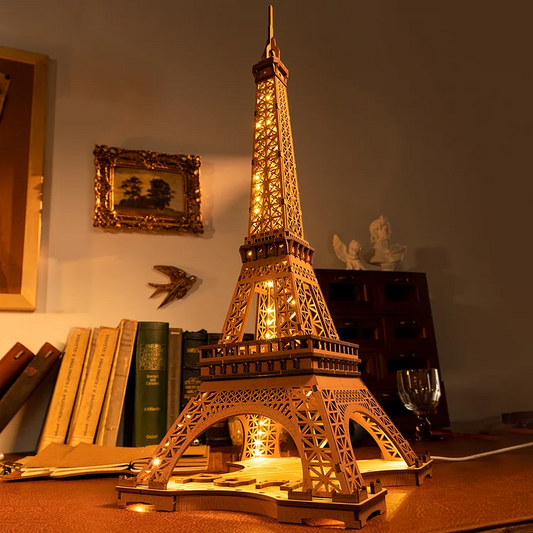 ROKR Eiffel Tower with Light TGL01 3D Puzzle Alternate 1