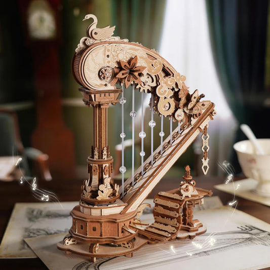 ROKR Magic Harp Music Box Wooden 3D Puzzle AMK71 Alternate 1