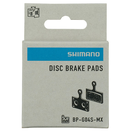 Shimano G04S-MX Metal Sintered Steel Backed Disc Bike Brake Pads Alternate 1