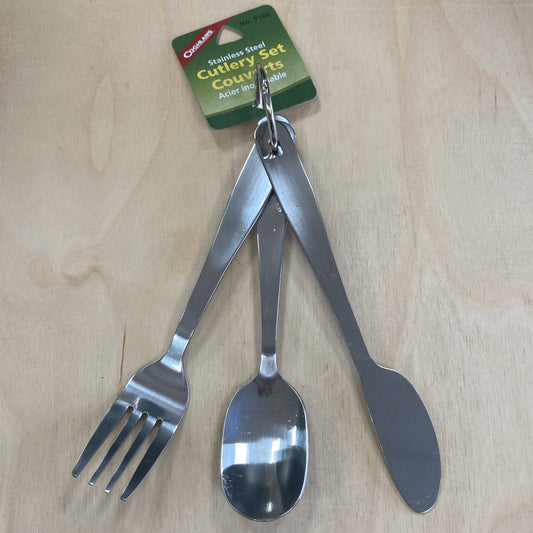 Coghlan's Edelstahl Besteck Set Camping Geschirr Set3 teilig