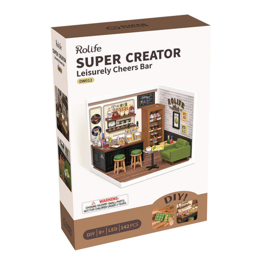 Rolife Leisurely Cheers Bar Super Creator DIY Miniature House DW012 3D Puzzle Alternate 1