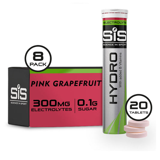 SIS GO Hydro Tablets Sports Hydration Tablets Pink Grapefruit Box of 8