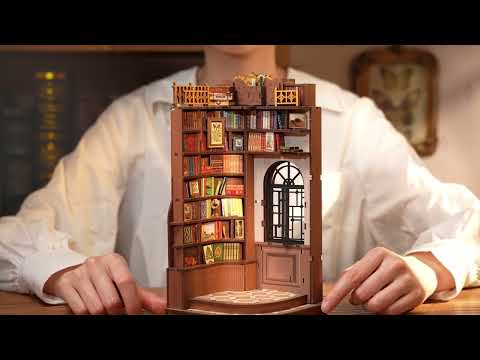 Rolife Silent Corner Study DIY Book Nook & Wonderland Shelf Insert Book End TGE02 3D Puzzle