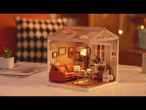Rolife Cozy Living Lounge Super Creator DIY Minature House DW007 3D Puzzle