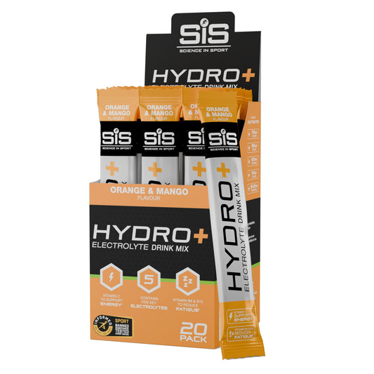 SIS Hydro+ Electrolyte Drink Mix 4.5g Sports Hydration Powder Orange & Mango Single Tube