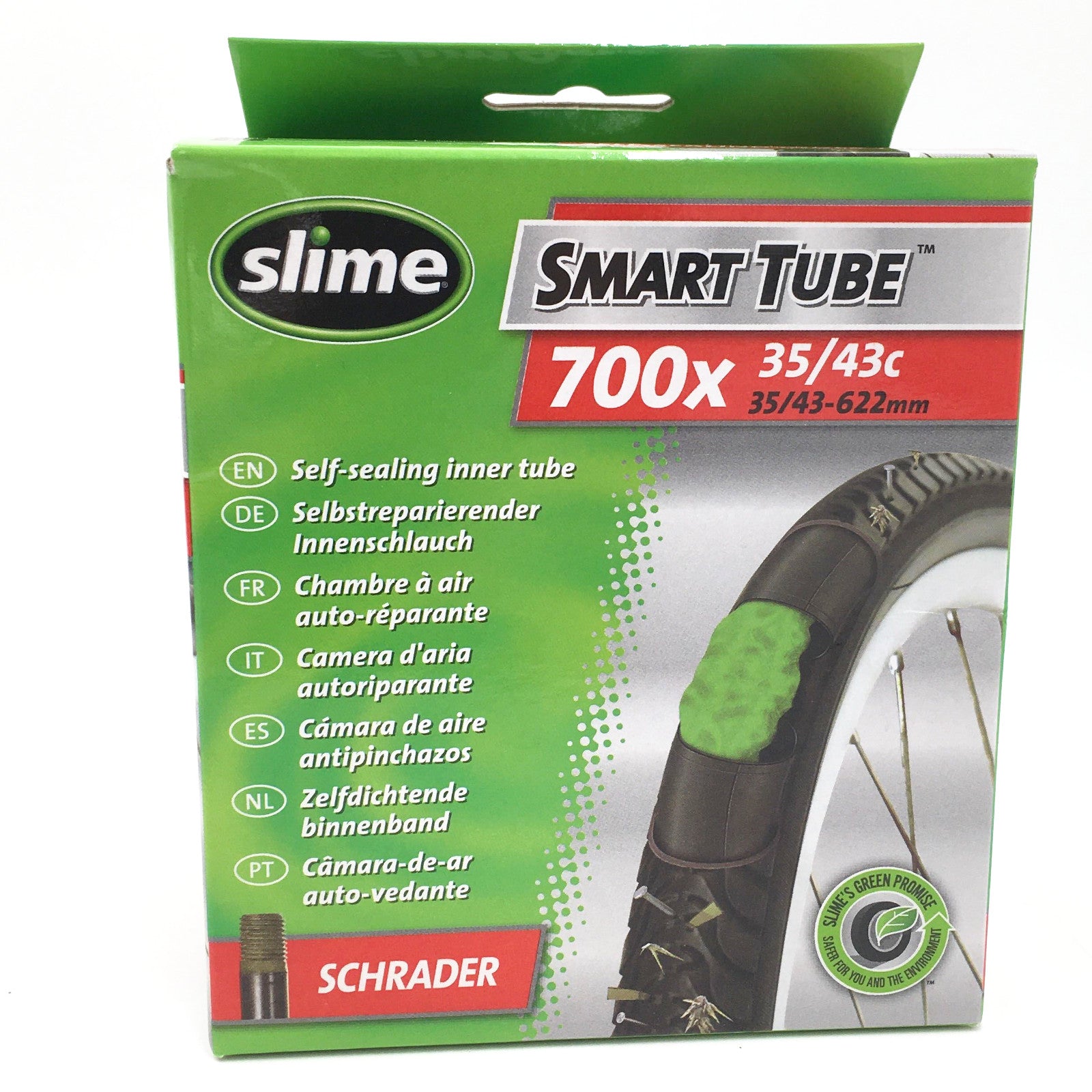 Camera D'Aria Autosigillante Slime Smart – 700x35-45c – Valvola Presta – Bici Da Strada E Ibrida