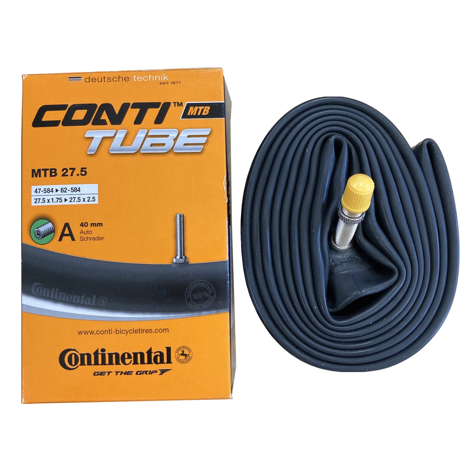 Copertoni Continental MTB 27.5 X 1.75-2.5 - 2 Pezzi Con Valvola SV 42mm - Tubo Flessibile 0182311