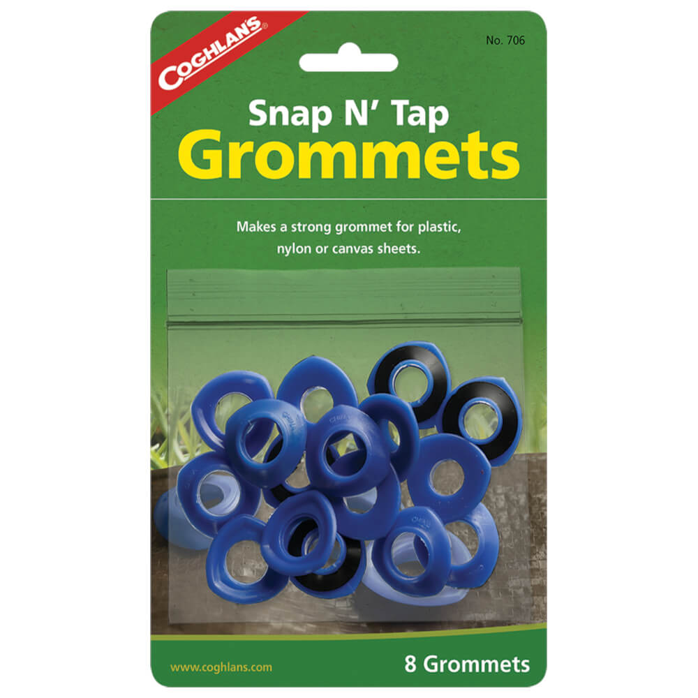 tent grommets Coghlan's Snap N Tap Grommets Camping Tent Spare Part8 Pack
