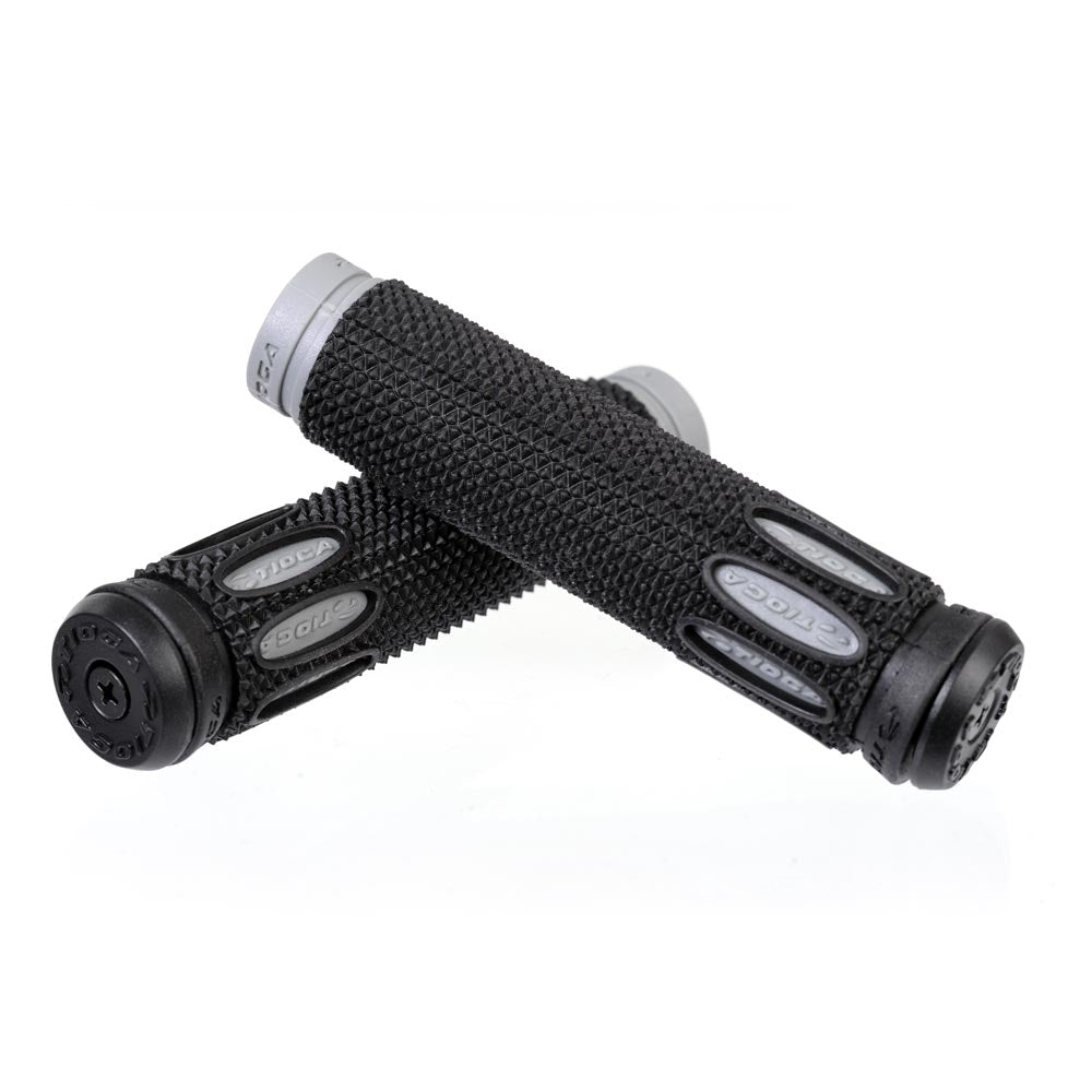 Bike Handlebar Grips Tioga Gritty Black Grey SDJ Sports