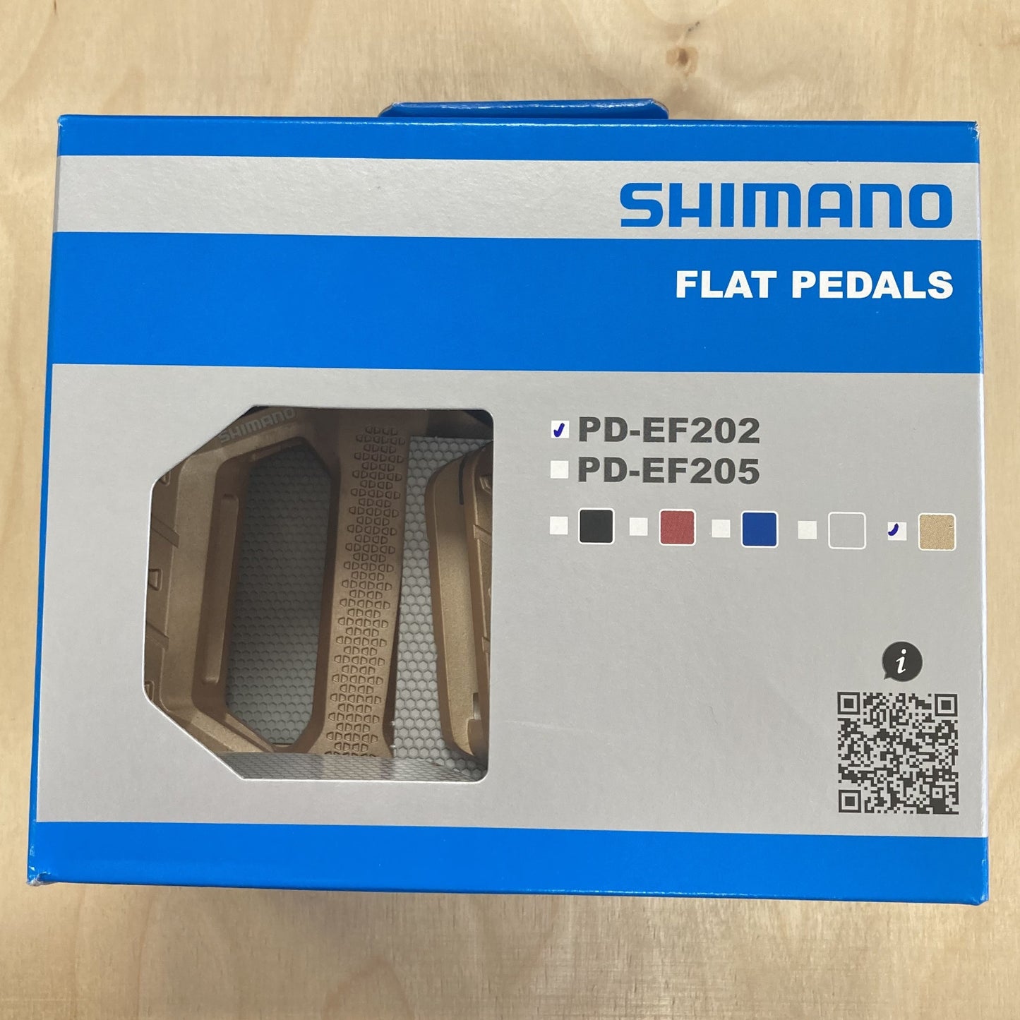 Shimano PD-EF202 9/16 Inch Platform Bike Pedals Gold Alternate 2