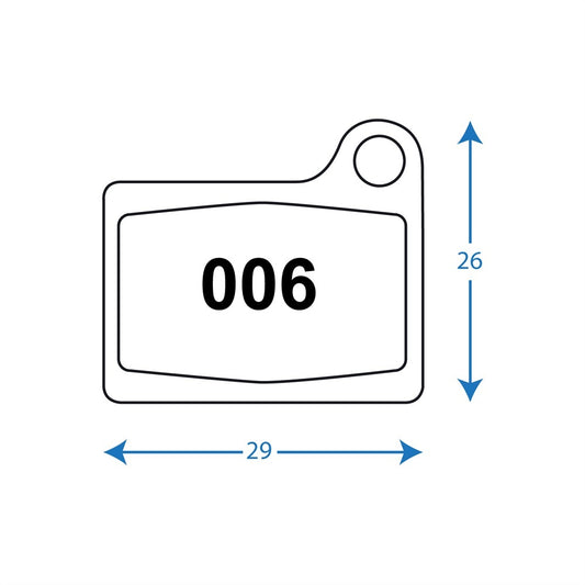Disc Bike Brake Pads RWD R006 Deore M555/ Nexave C901 Sintered