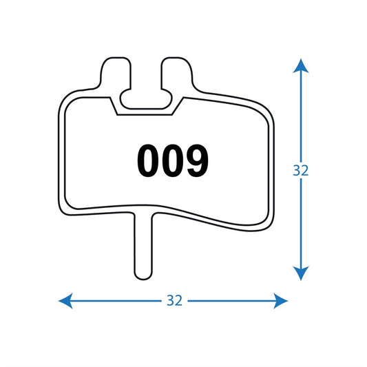 Disc Bike Brake Pads RWD R009 Hayes 9/ HFX9/ MX-1/ Sintered