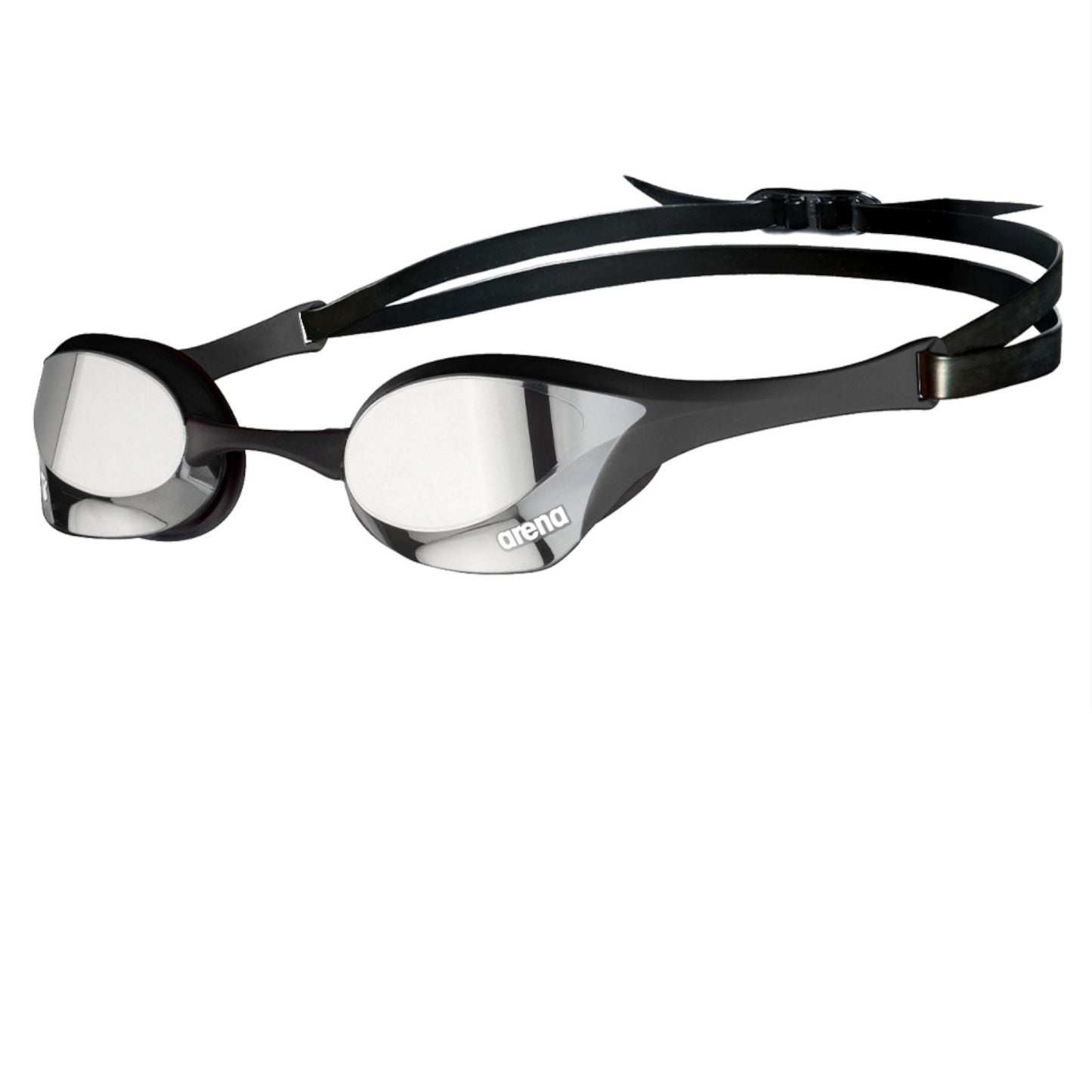 Arena Cobra Ultra Swipe Mirror Racing Silver Black Men's Swimming Goggles