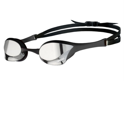 Arena Cobra Ultra Swipe Mirror Racing Silver Black Men's Swimming Goggles