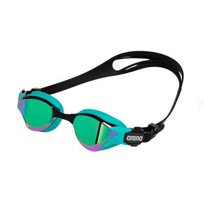 Arena Cobra Tri Swipe Mirror Training Emerald Peacock Men's Swimming Goggles