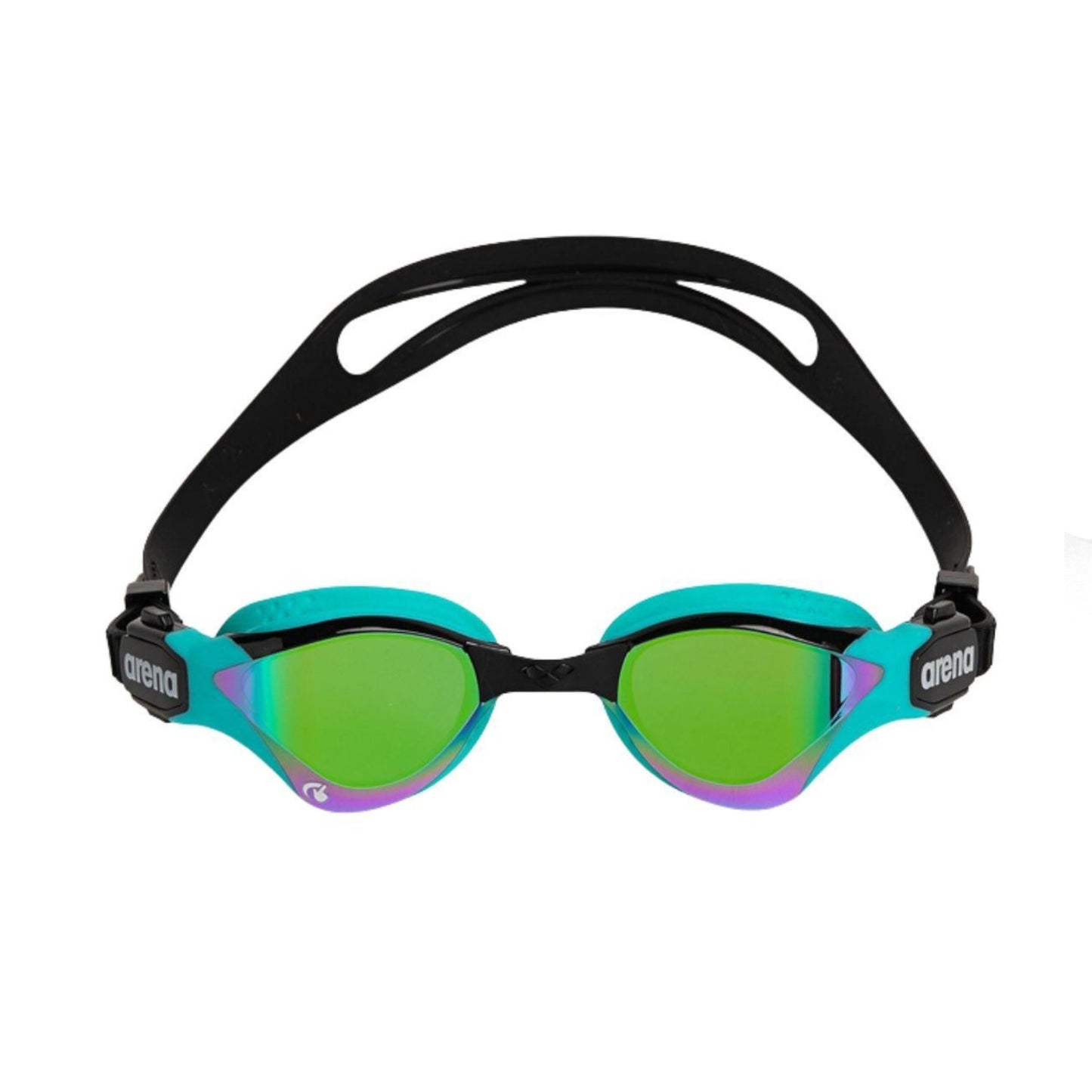 Arena Cobra Tri Swipe Mirror Training Emerald Peacock Men's Swimming Goggles Alternate 1