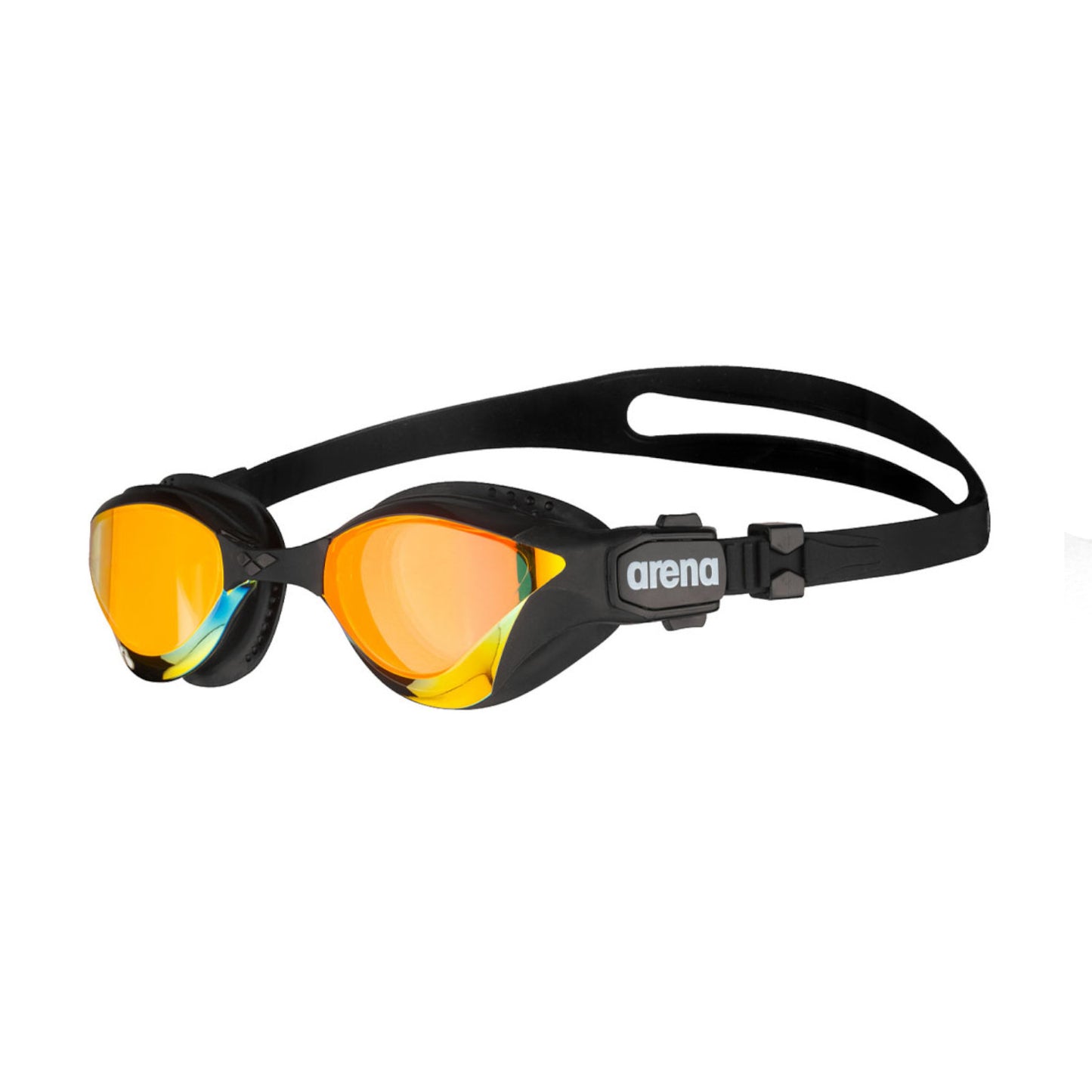 Arena Cobra Tri Swipe Mirror Training Yellow Copper Black Men's Swimming Goggles