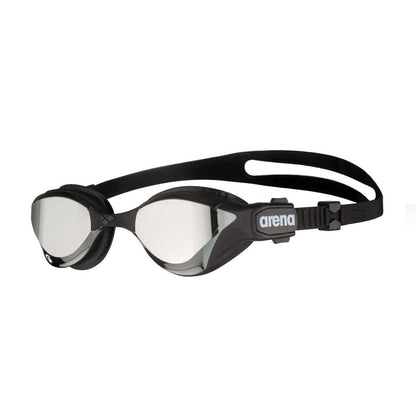 Arena Cobra Tri Swipe Mirror Training Silver Black Men's Swimming Goggles