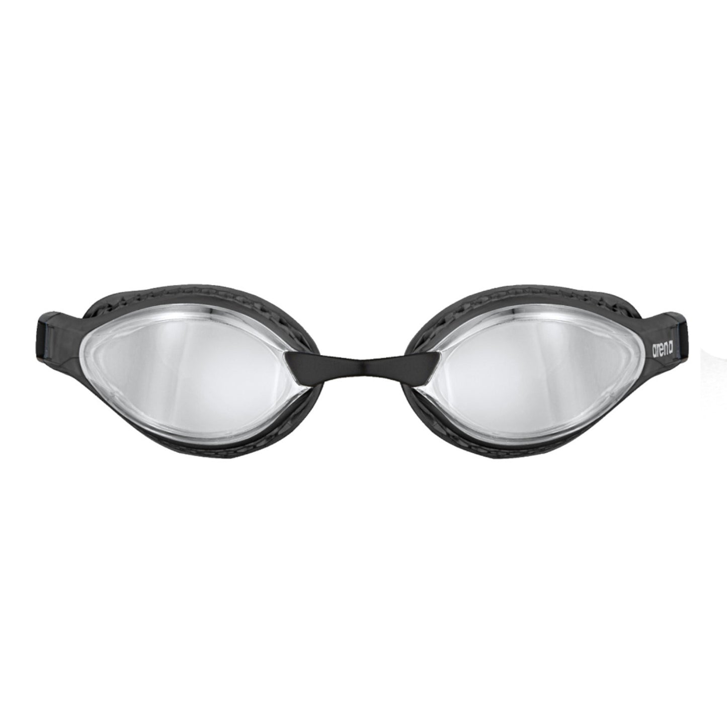 Arena Air Speed Mirror Racing Silver Black Men's Swimming Goggles Alternate 1