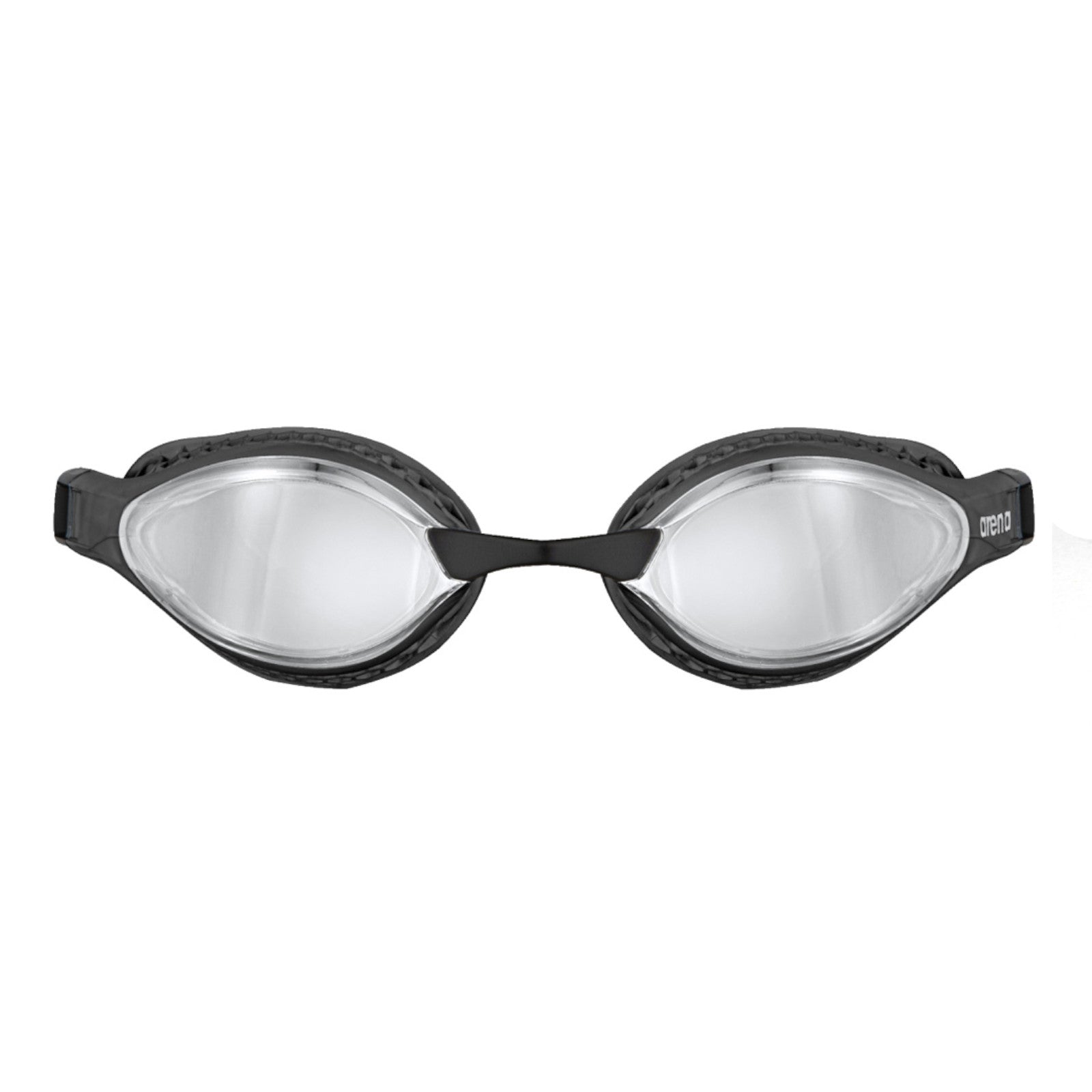 Arena Air Speed Mirror Racing Silver Black Men's Swimming Goggles Alternate 1