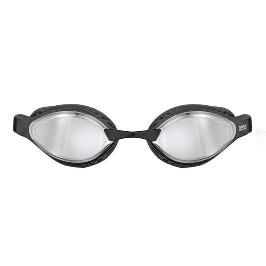 Arena Air Speed Mirror Racing Silver Black Men's Swimming Goggles Alternate 1