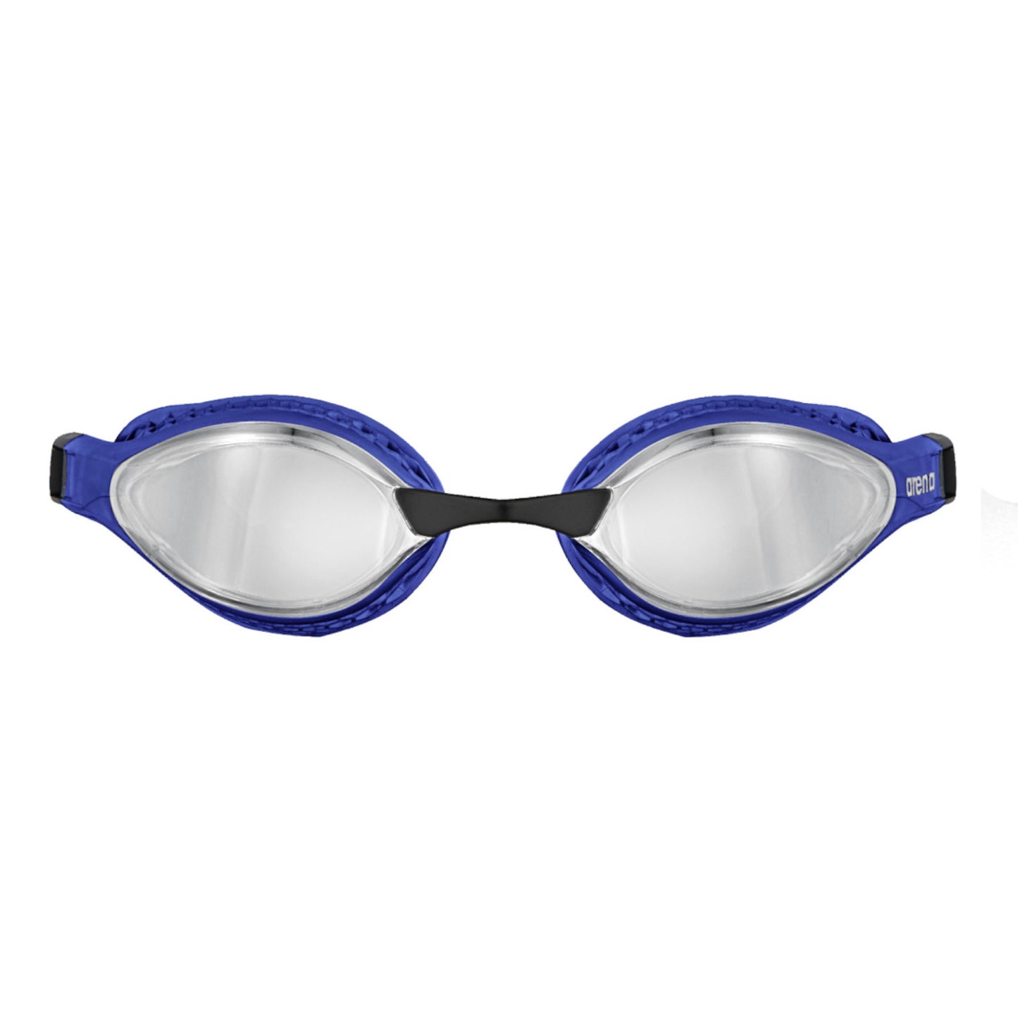 Arena Air Speed Mirror Racing Silver Blue Men's Swimming Goggles Alternate 1