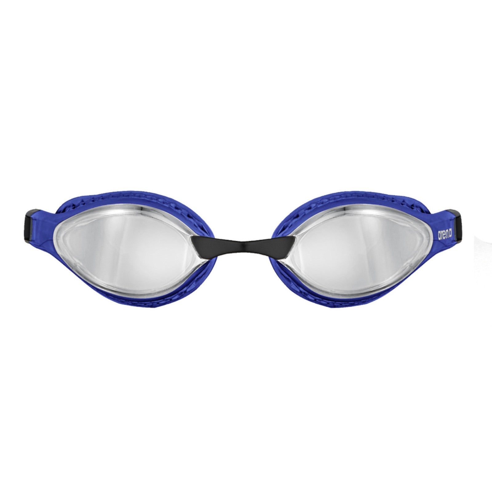 Arena Air Speed Mirror Racing Silver Blue Men's Swimming Goggles Alternate 1