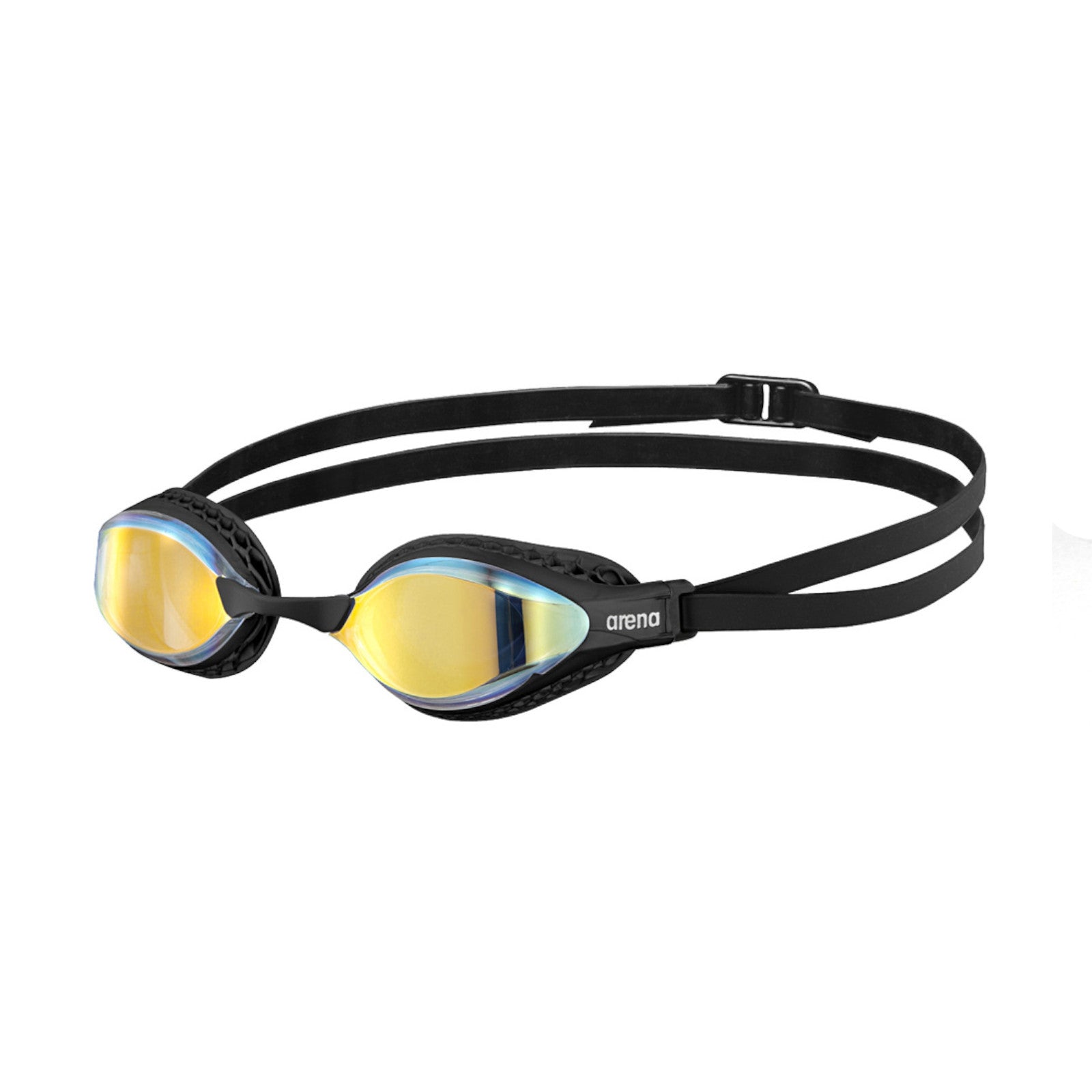 Arena Air Speed Mirror Racing Yellow Copper Black Men's Swimming Goggles