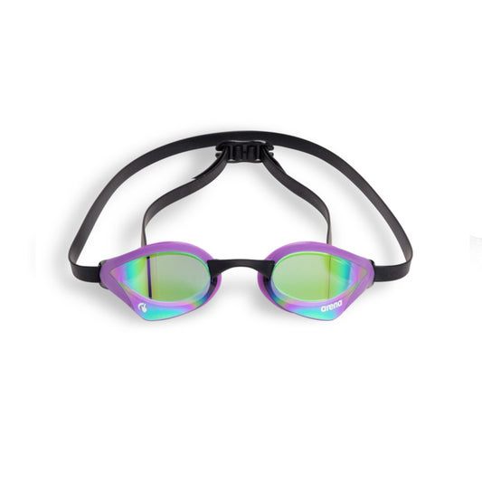 Arena Cobra Core Swipe Mirror Racing Emerald Plum Black Men's Swimming Goggles