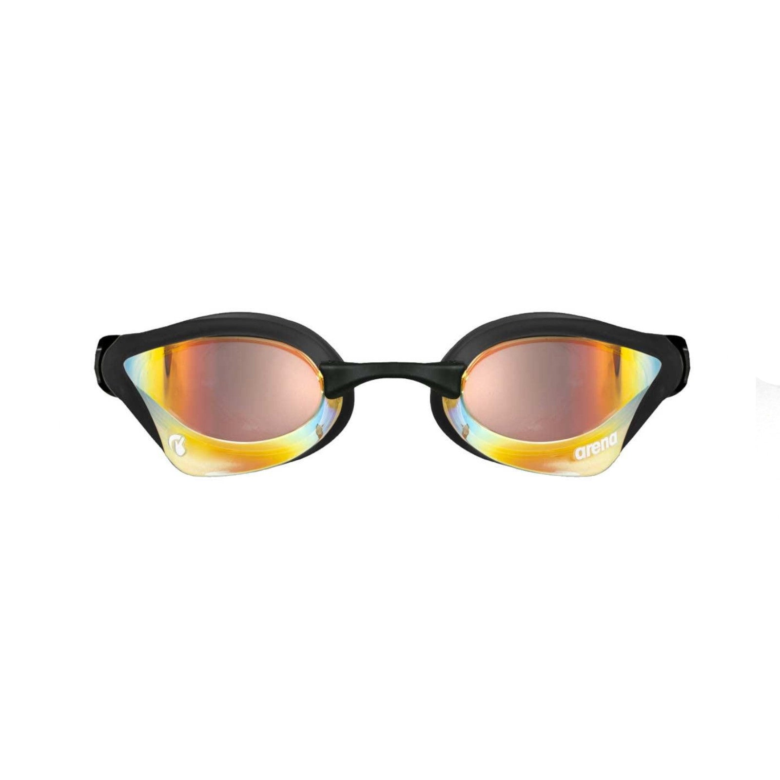 Arena Cobra Core Swipe Mirror Racing Yellow Copper Black Men's Swimming Goggles Alternate 1