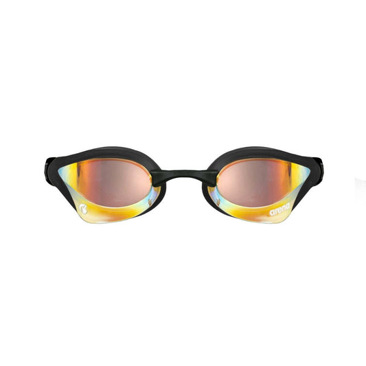 Arena Cobra Core Swipe Mirror Racing Yellow Copper Black Men's Swimming Goggles Alternate 1