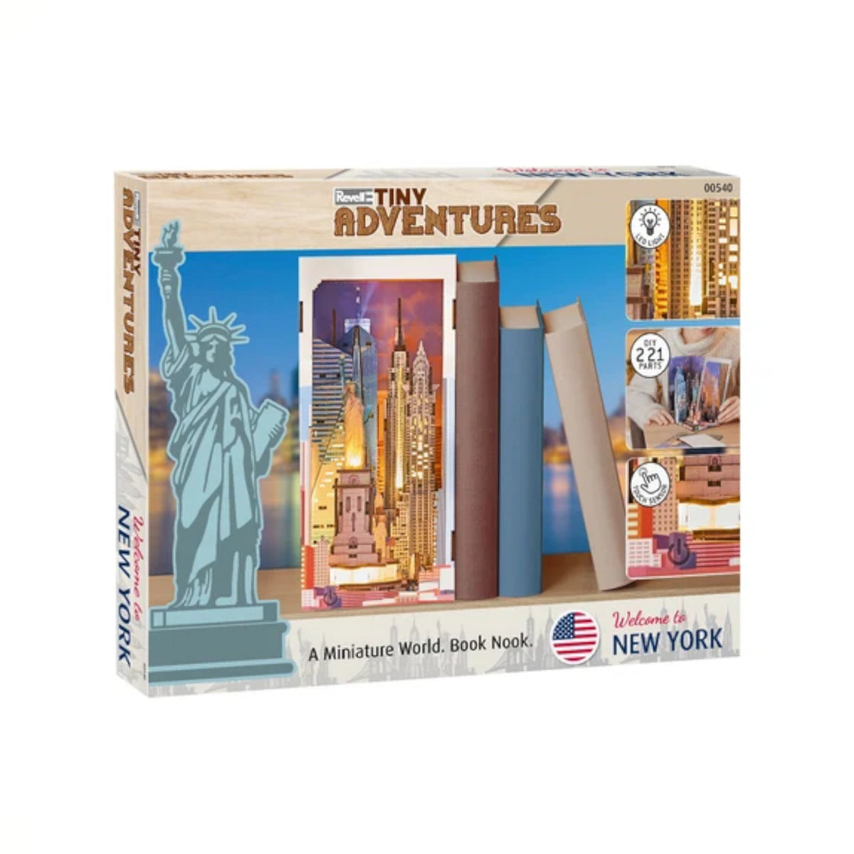 Revell New York Tiny Adventures Book Nook 00540 3D Puzzle