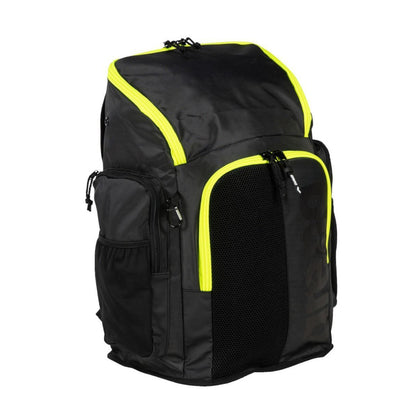 Arena Spiky III 45 Backpack Dark Smoke Neon Yellow