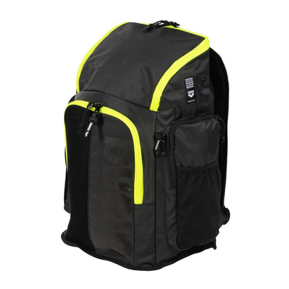 Arena Spiky III 45 Backpack Dark Smoke Neon Yellow Alternate 1