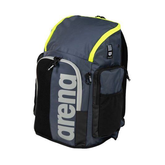 Arena Spiky III 45 Backpack Navy Neon Yellow
