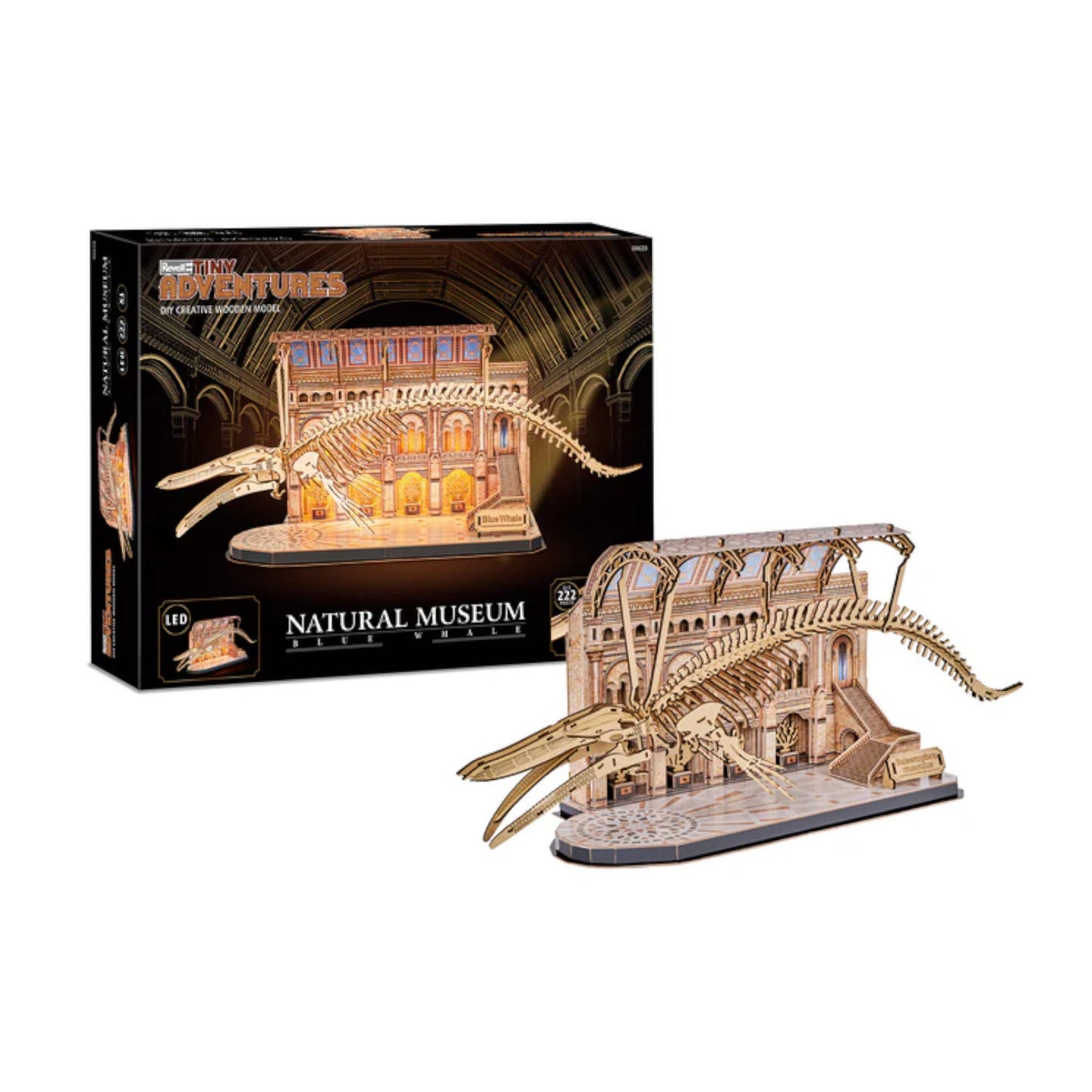 Revell Natural Museum Blue Whale Skeleton Tiny Adventures DIY Creative 3D Puzzle 00620