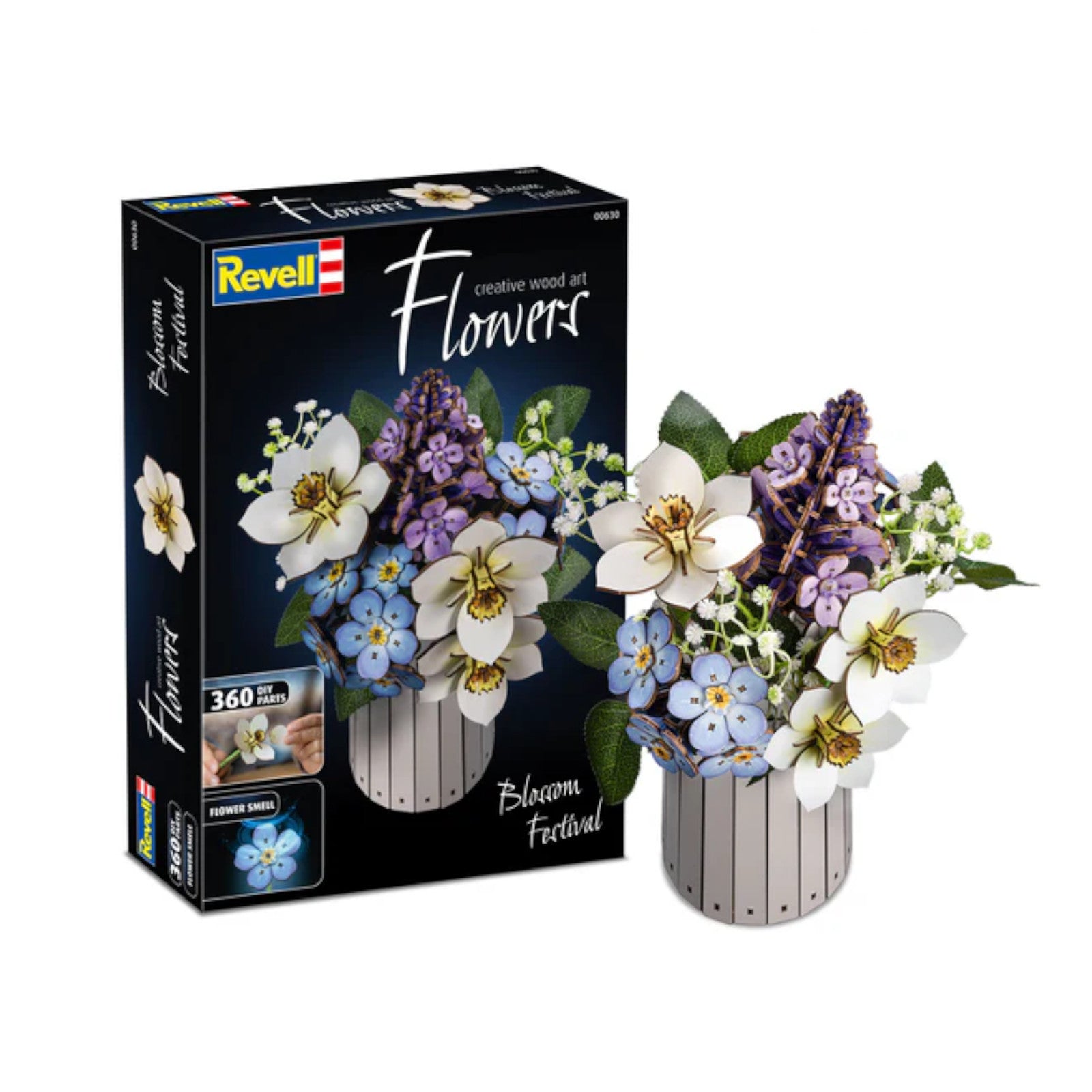 Revell Blossom Festival Flowers Creative Wood Art 3D Puzzle 00630