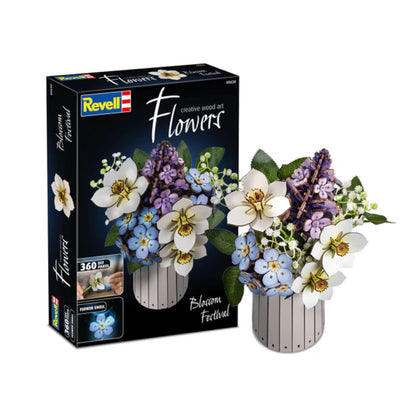 Revell Blossom Festival Flowers Creative Wood Art 3D Puzzle 00630