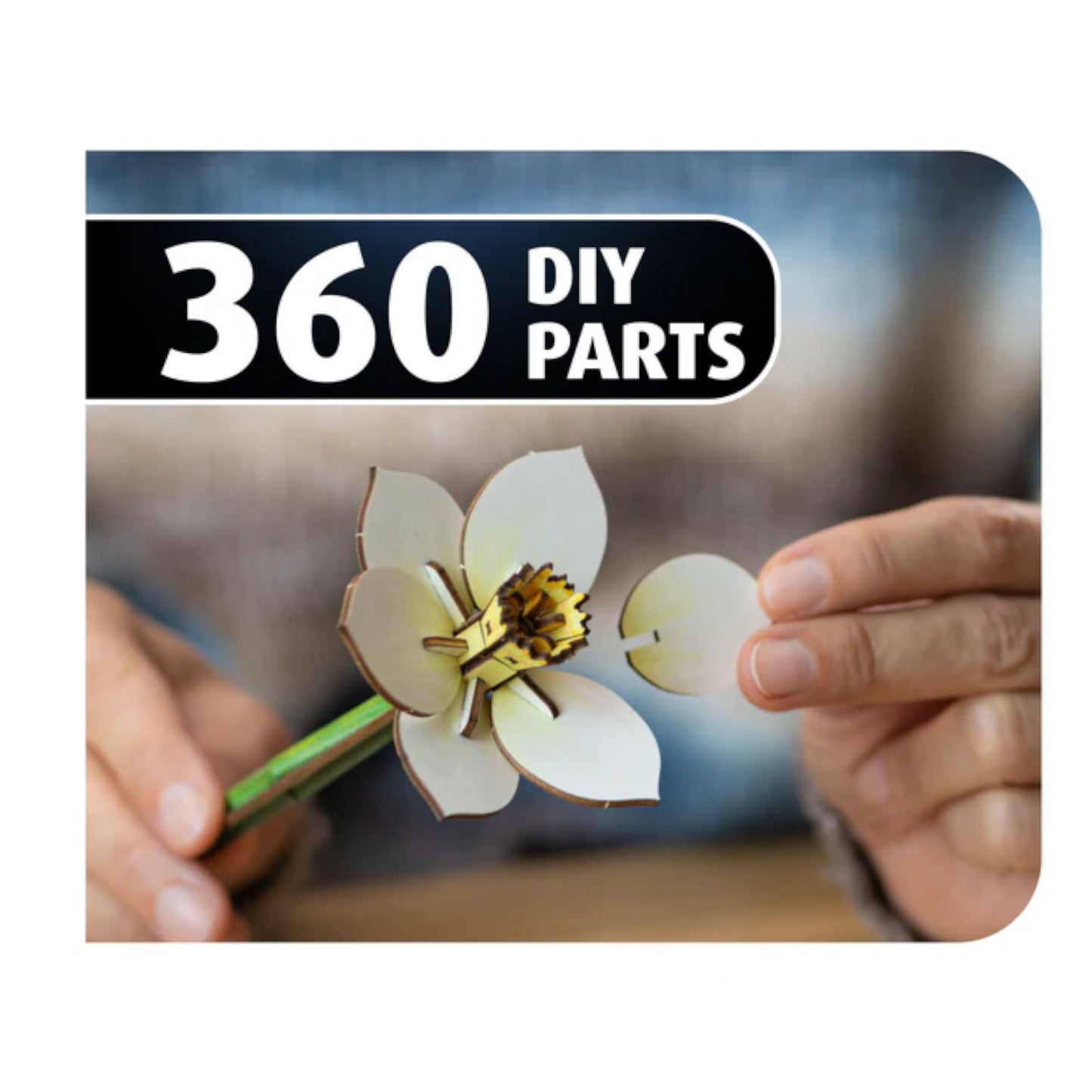 Revell Blossom Festival Flowers Creative Wood Art 3D Puzzle 00630 Alternate 2