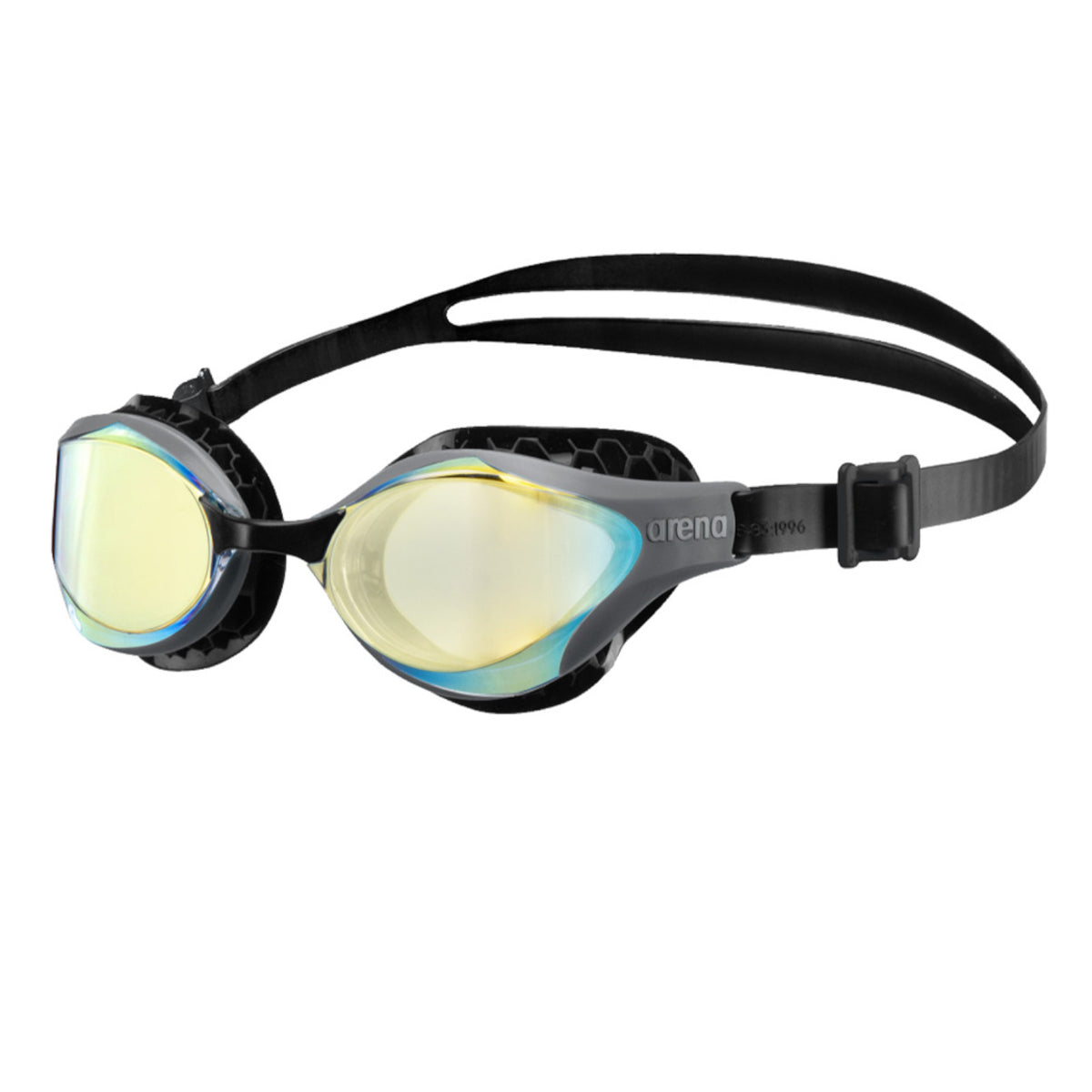 Arena Air Bold Swipe Mirror Training Aqua Dark Grey Men's Swimming Goggles