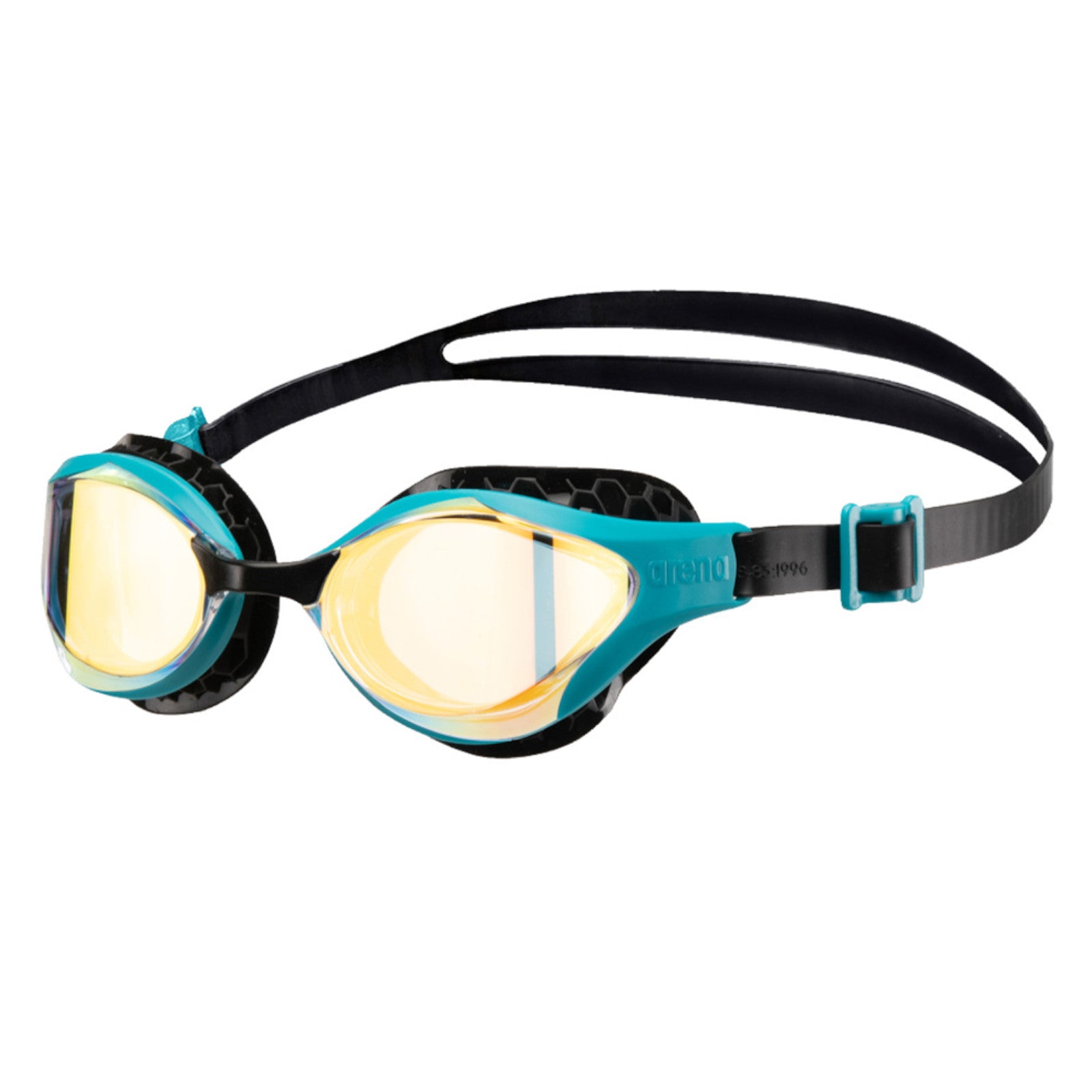 Arena Air Bold Swipe Mirror Training Yellow Copper Green Lake Men's Swimming Goggles