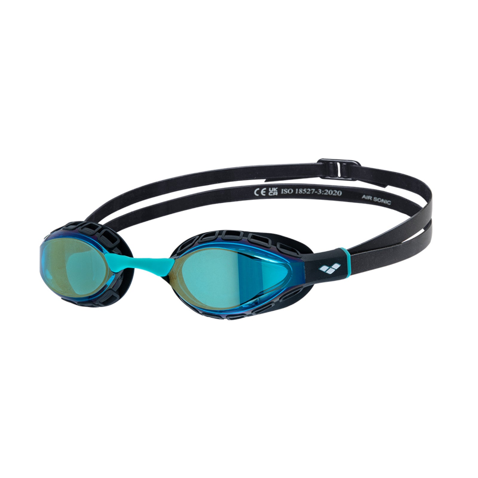 Arena Air Sonic Mirror Racing Aqua Black Men's Swimming Goggles