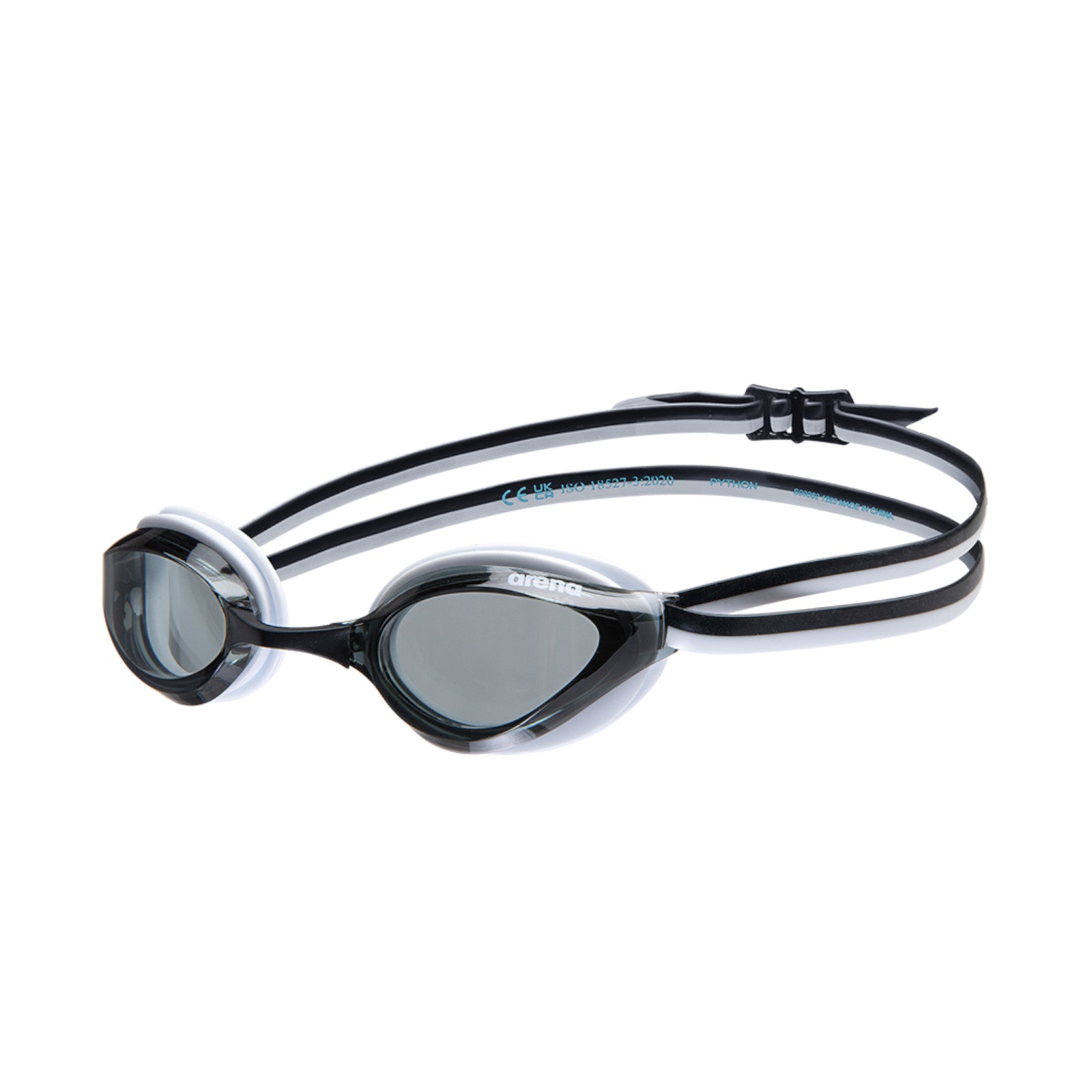 Arena Python Junior Racing Smoke Black White Kid's Swimming Goggles